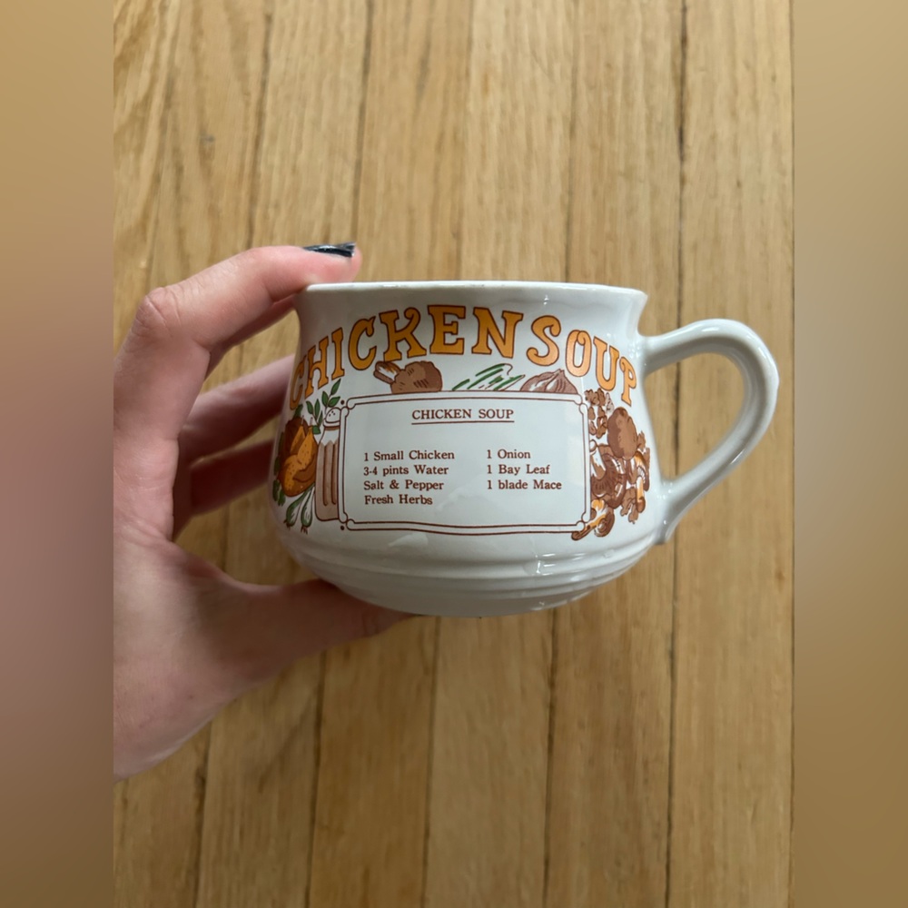 Vintage Chicken Soup Recipe Mug